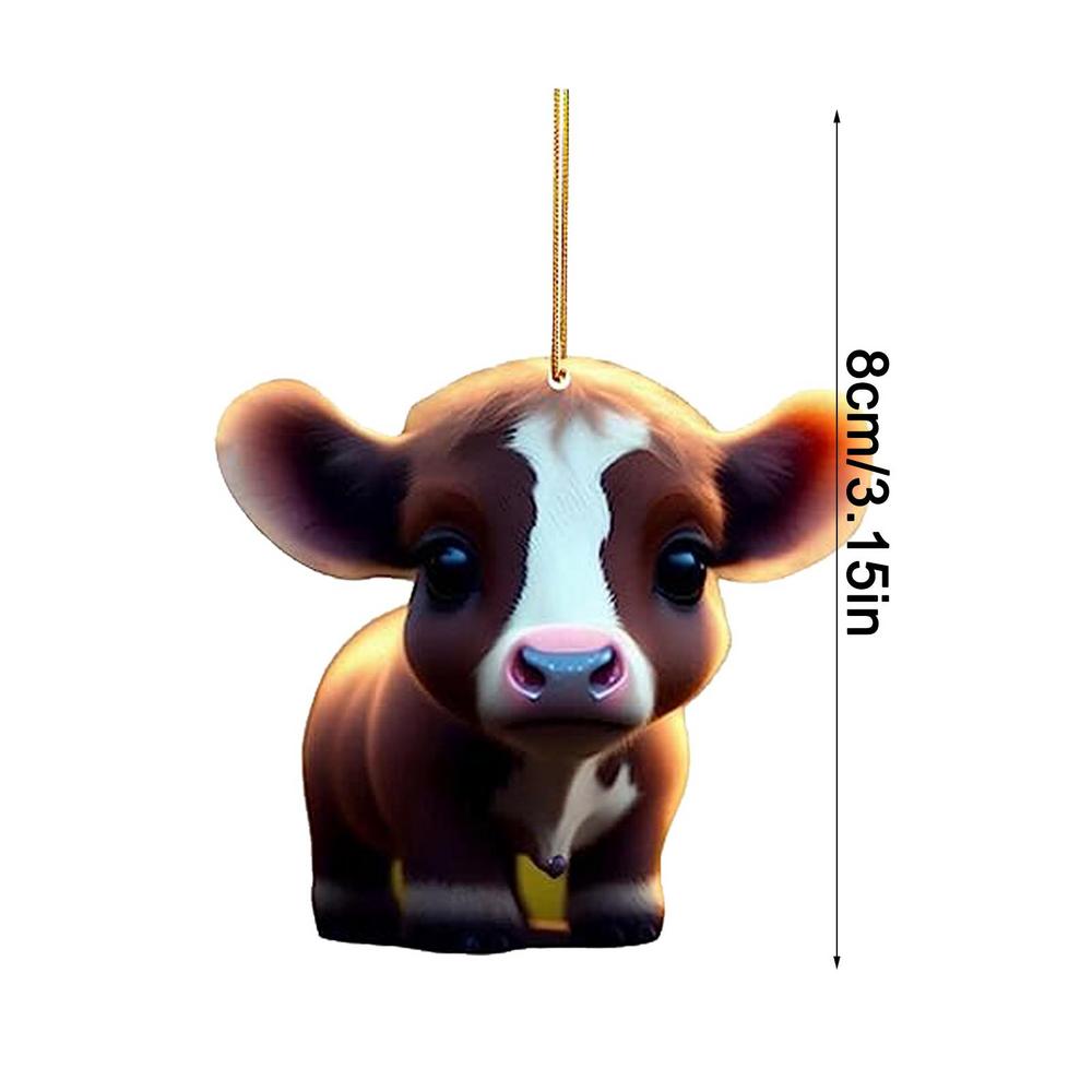 Cow Hanging Pendant Tree & Car (2D)